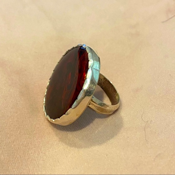 Sterling Silver and Abalone Shell Ring - HANDMADE! - Picture 2 of 5
